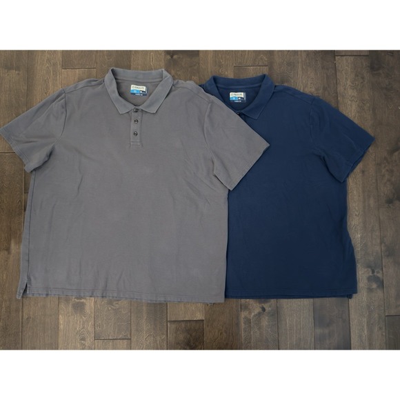 Magellan Sportswear Other - Magellan Outdoors Lot Of 2 Polo Shirt Mens Size‎ 3XL Blue/Grey Moisture Wicking